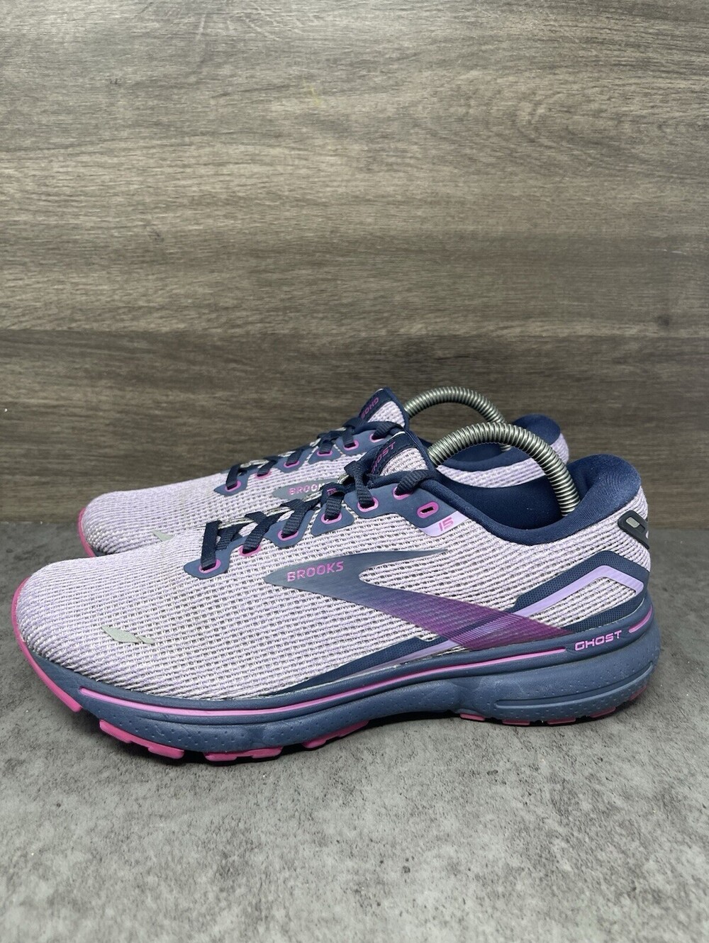 Brooks Ghost 15 Size 9.5 Womens Purple Blue Pink DNA LOFT v2 Running Shoes